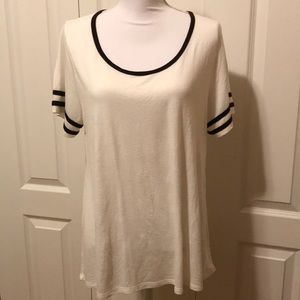 White LuLaroe shirt